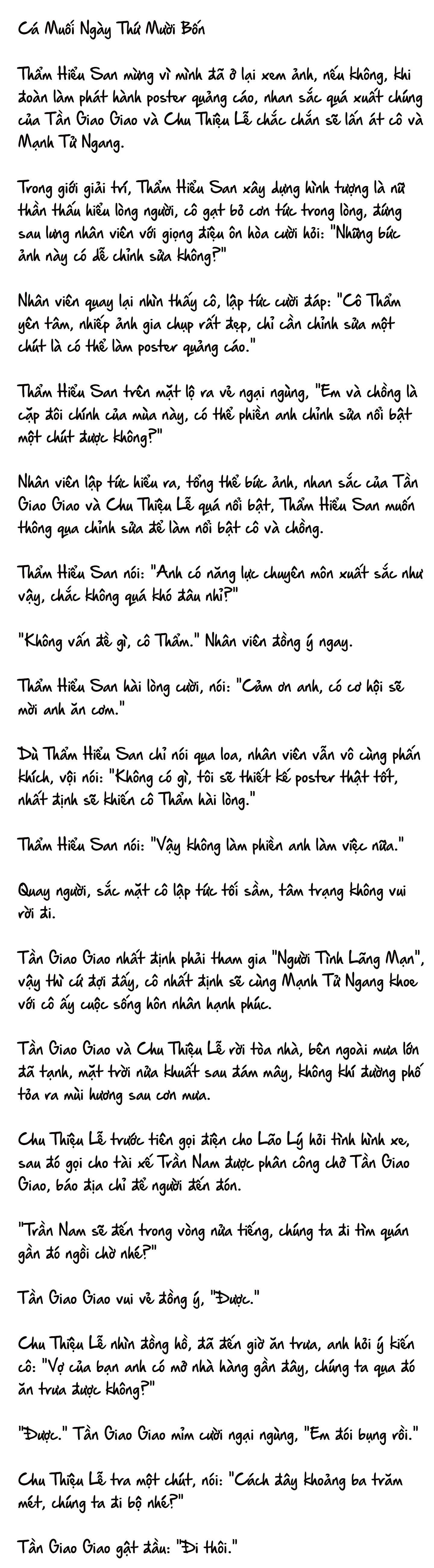 Cặp Đôi Hào Môn , Làm Cá Mặn Ở Show Hẹn Hò - Chap 14: cá mặn ngày 14