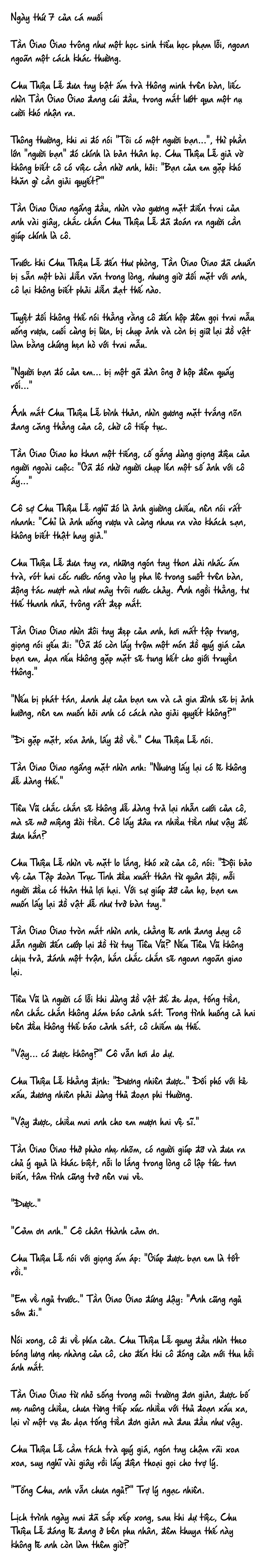 Cặp Đôi Hào Môn , Làm Cá Mặn Ở Show Hẹn Hò - Chap 7 : cá mặn ngày 7