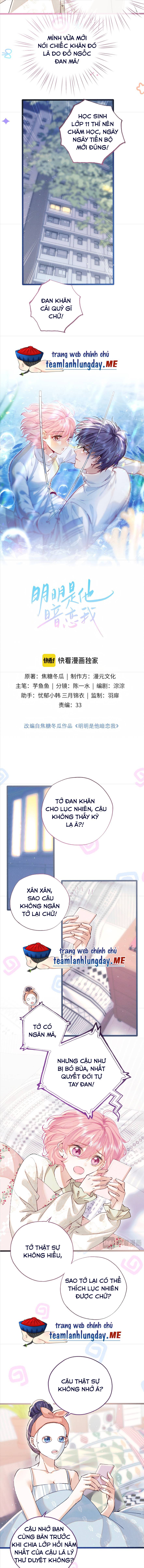 Rõ Ràng Là Anh Ta Thầm Yêu Tôi. - Chap rõ ràng là anh ta thầm yêu tôi 3