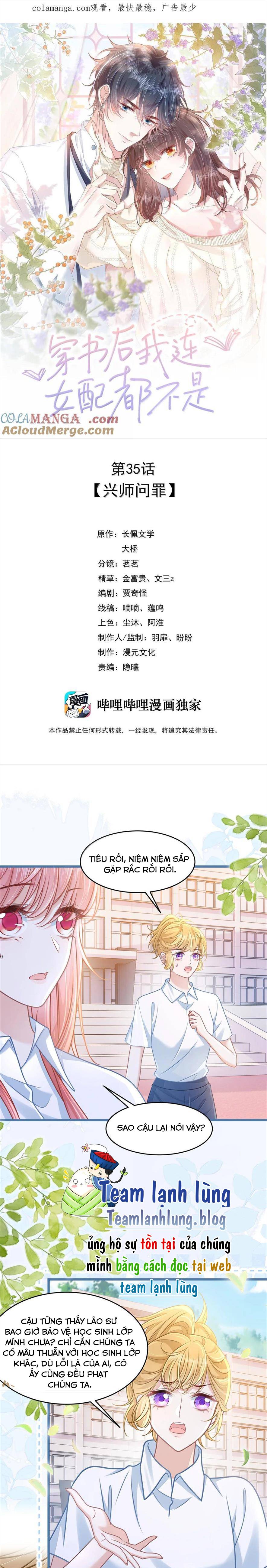 Sau Khi Xuyên Sách ,Tôi Thậm Chí Còn Chẳng Phải Nữ Phụ - Chap 35