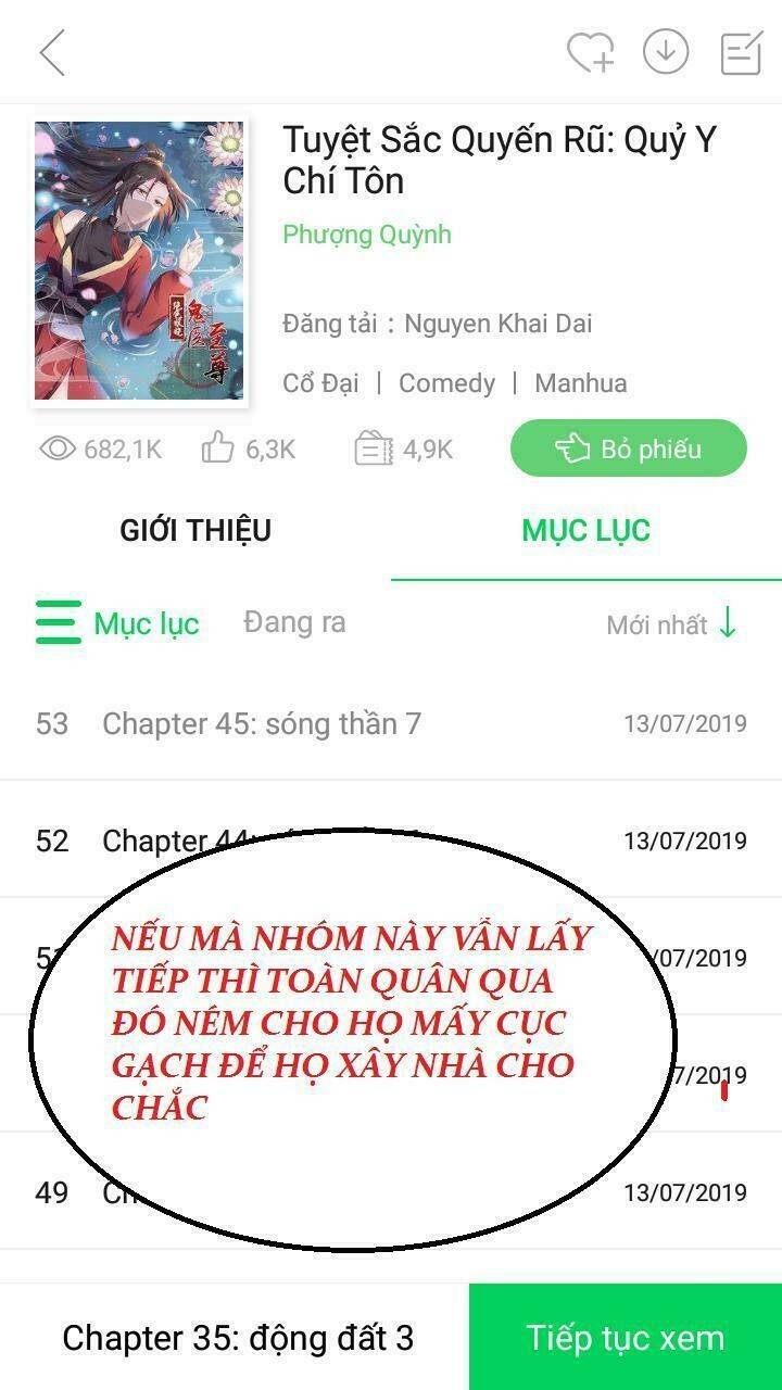 Tuyệt Sắc Quyến Rũ: Quỷ Y Chí Tôn - Chap 54