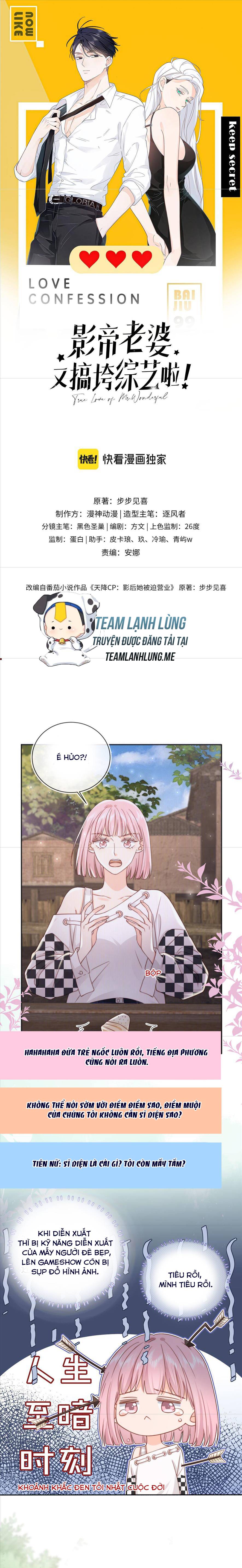 Vợ Của Ảnh Đế Lại Phá Hỏng Gameshow - Chap – 37